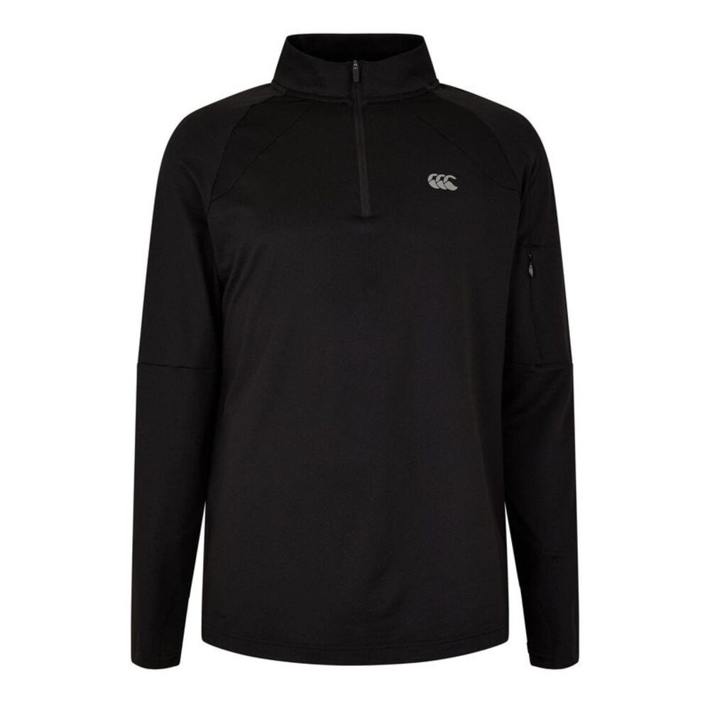 Canterbury Mens Tempo Quarter Zip Track Jacket / Black
